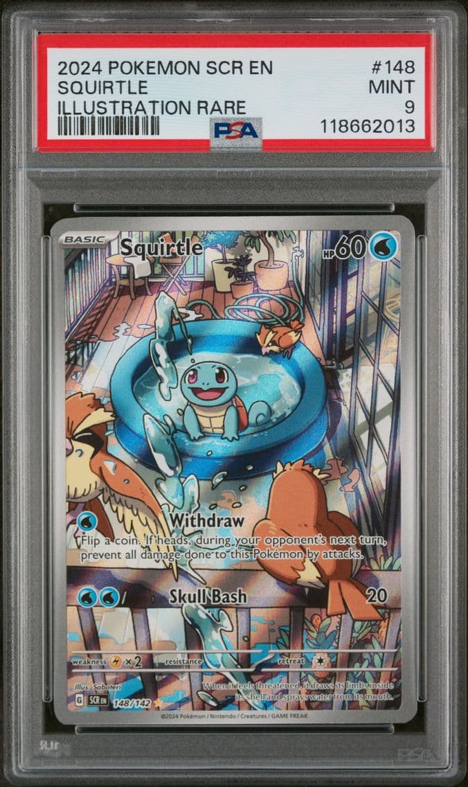 2024 #148 Squirtle PSA 9 Scr EN-