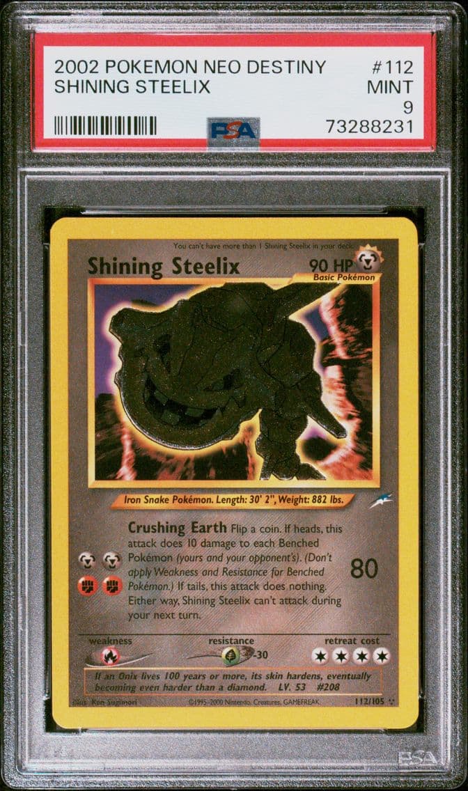 2002 #112 Shining Steelix PSA 9