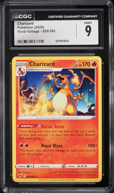Pokemon Sword & Shield Vivid Voltage Charizard #25
