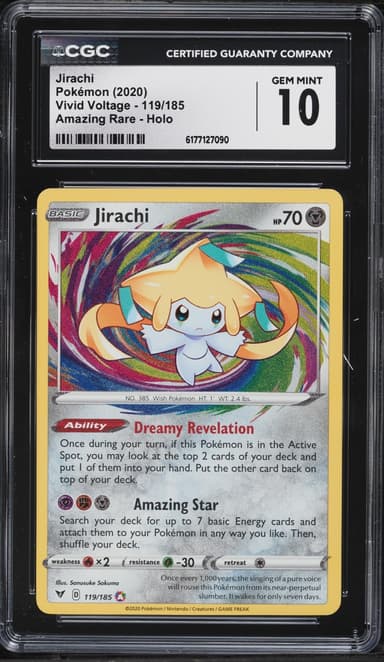 Pokemon Sword & Shield Vivid Voltage Amazing Rare Jirachi #119