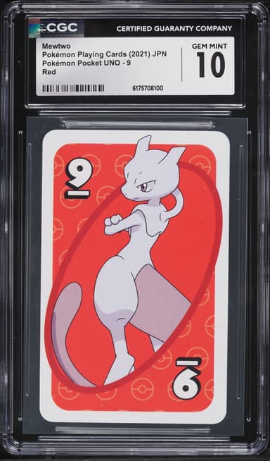 Pokemon Japanese Playing Cards Pocket UNO Red Mewtwo #9
