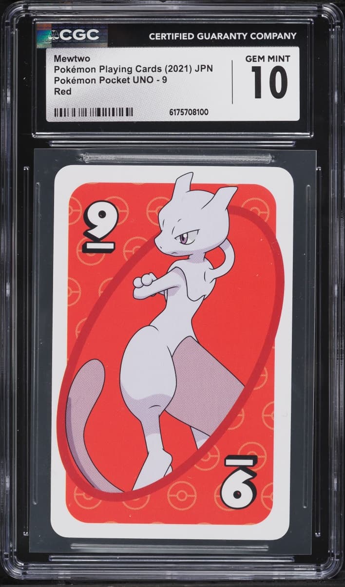 Pokemon Japanese Playing Cards Pocket UNO Red Mewtwo #9