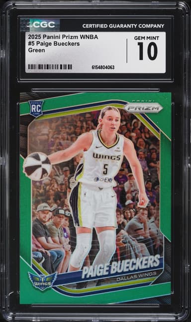 Panini Prizm WNBA Green Paige Bueckers ROOKIE #5