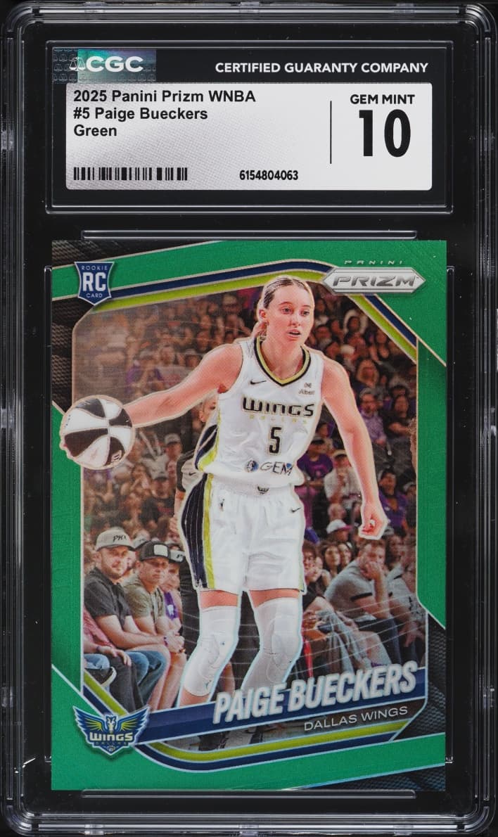 Panini Prizm WNBA Green Paige Bueckers ROOKIE #5