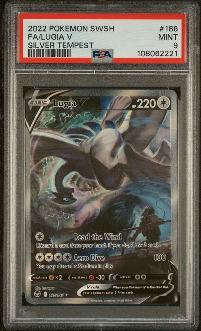2022 #186 Full Art/Lugia V PSA 9