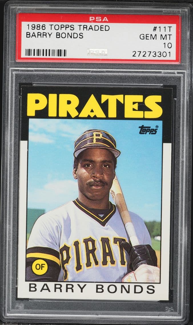 1986 #11T Barry Bonds PSA 10 Top