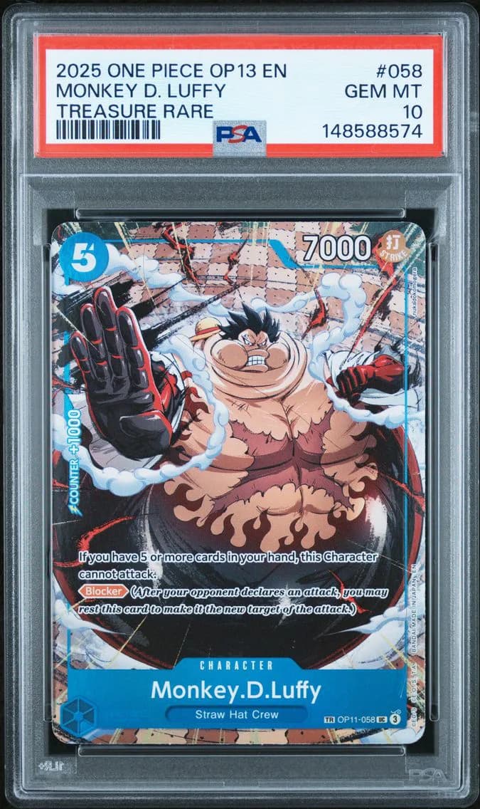 2025 #058 Monkey D. Luffy PSA 10