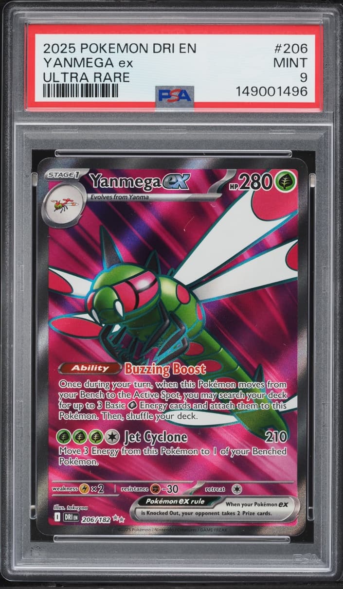 Pokemon Scarlet & Violet Destined Rivals Full Art Yanmega EX #206
