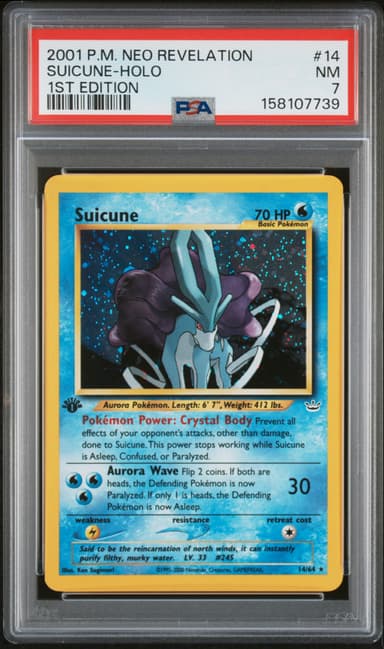 Suicune-Holo 1st Edition
