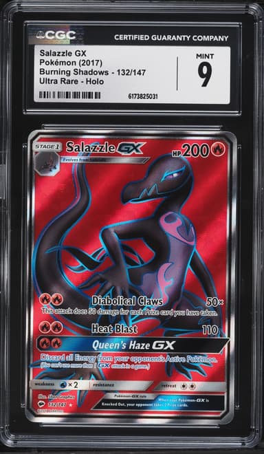 Pokemon Sun & Moon Burning Shadows Full Art Salazzle GX #132