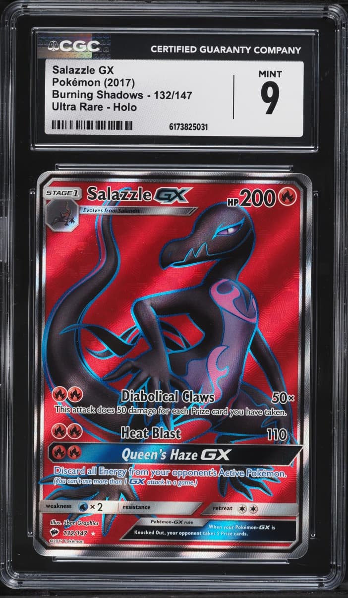 Pokemon Sun & Moon Burning Shadows Full Art Salazzle GX #132