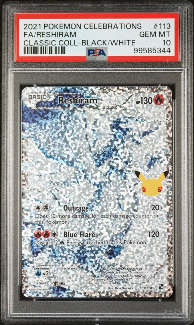 2021 #113 Full Art/Reshiram PSA 