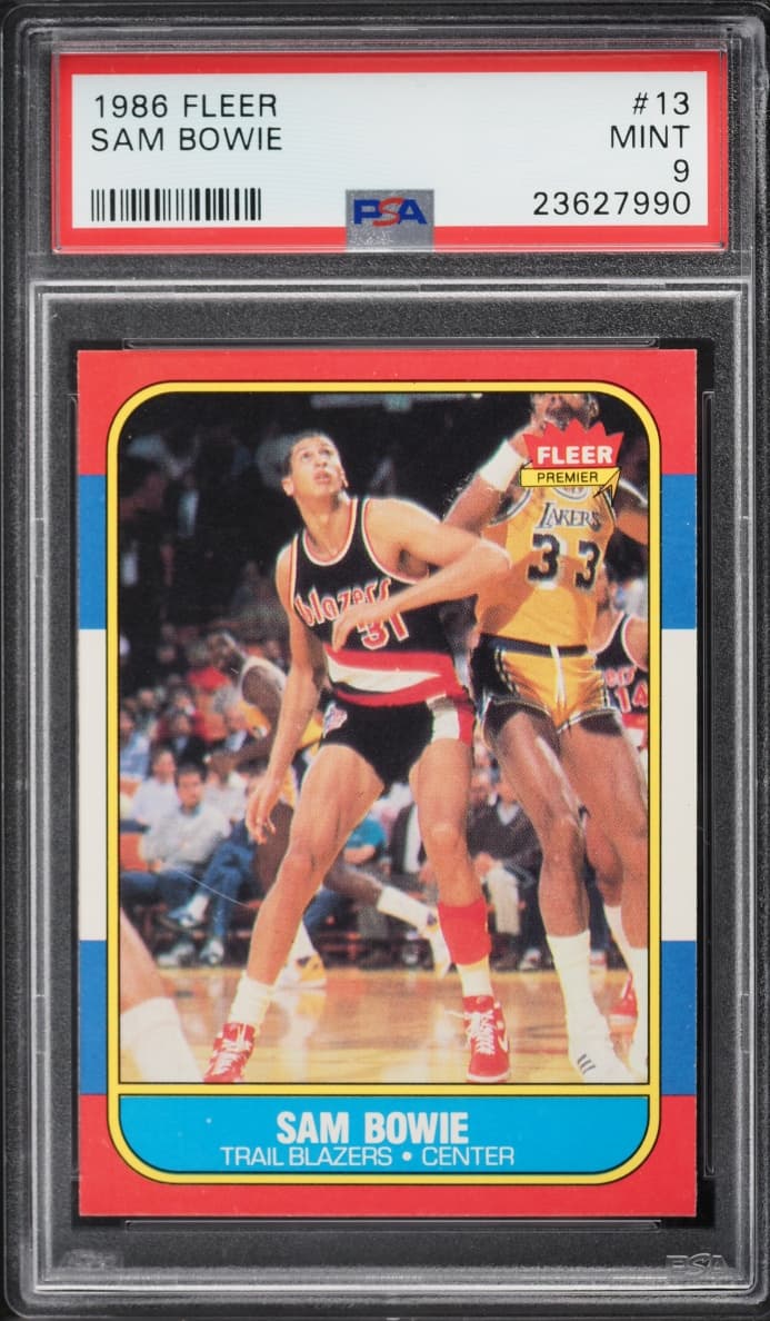 Fleer Basketball Sam Bowie ROOKIE #13