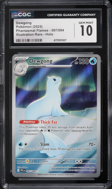 Pokemon Mega Evolution Phantasmal Flames IR Dewgong #97