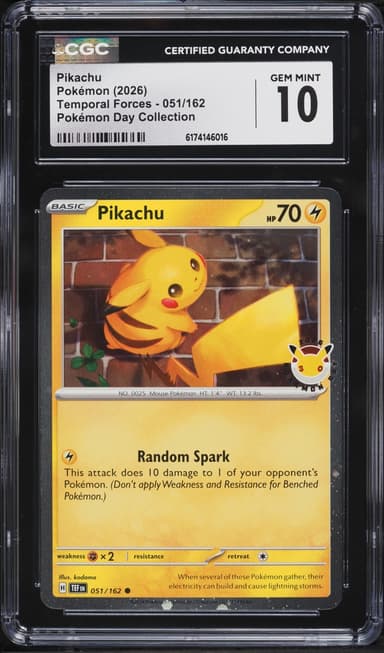 Pokemon Day Collection Temporal Forces Pikachu #51