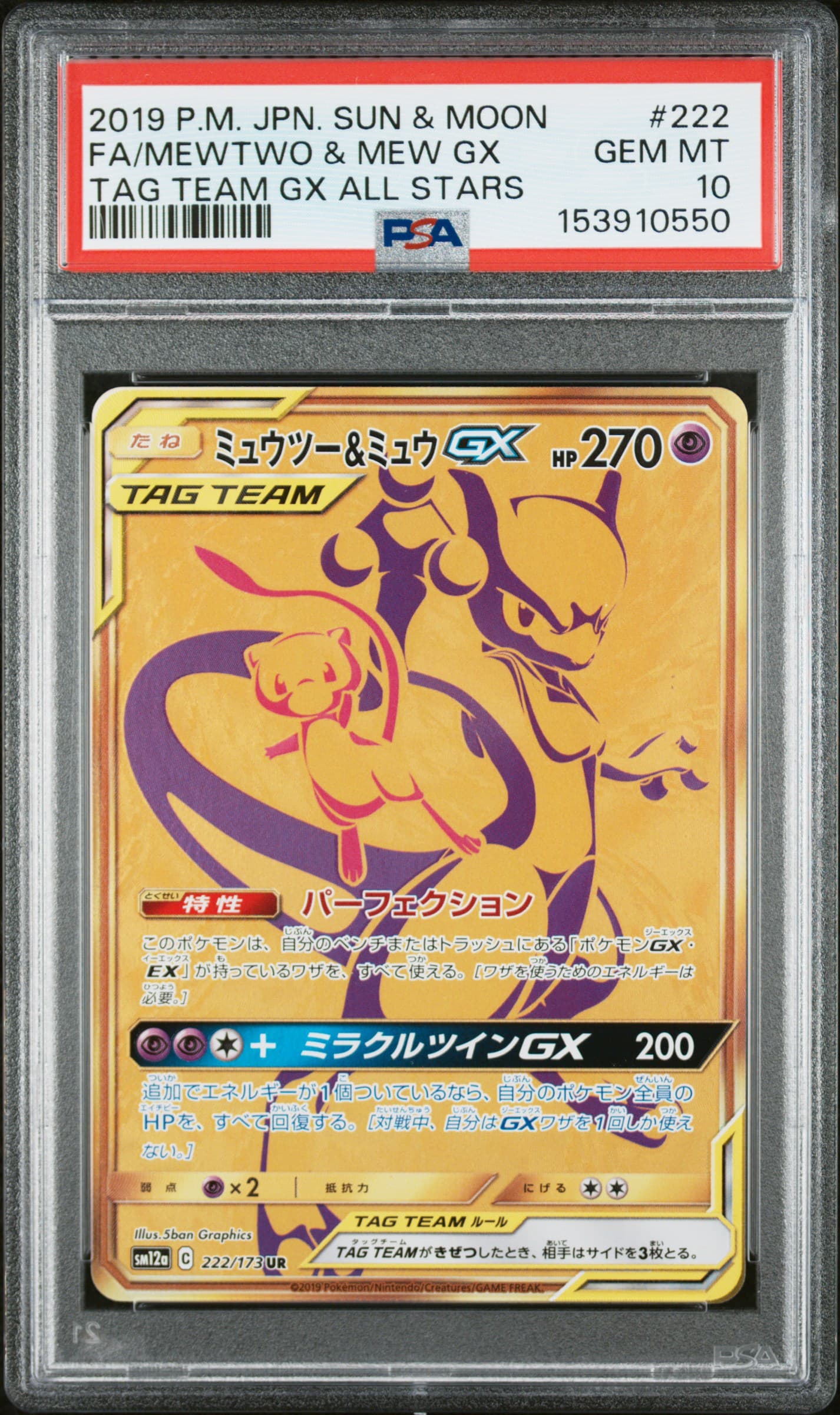 Full Art/Mewtwo & Mew GX