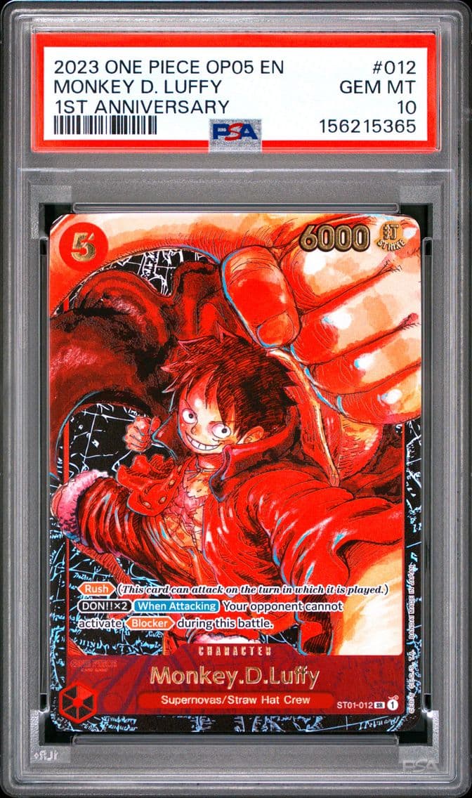 2023 #012 Monkey D. Luffy PSA 10