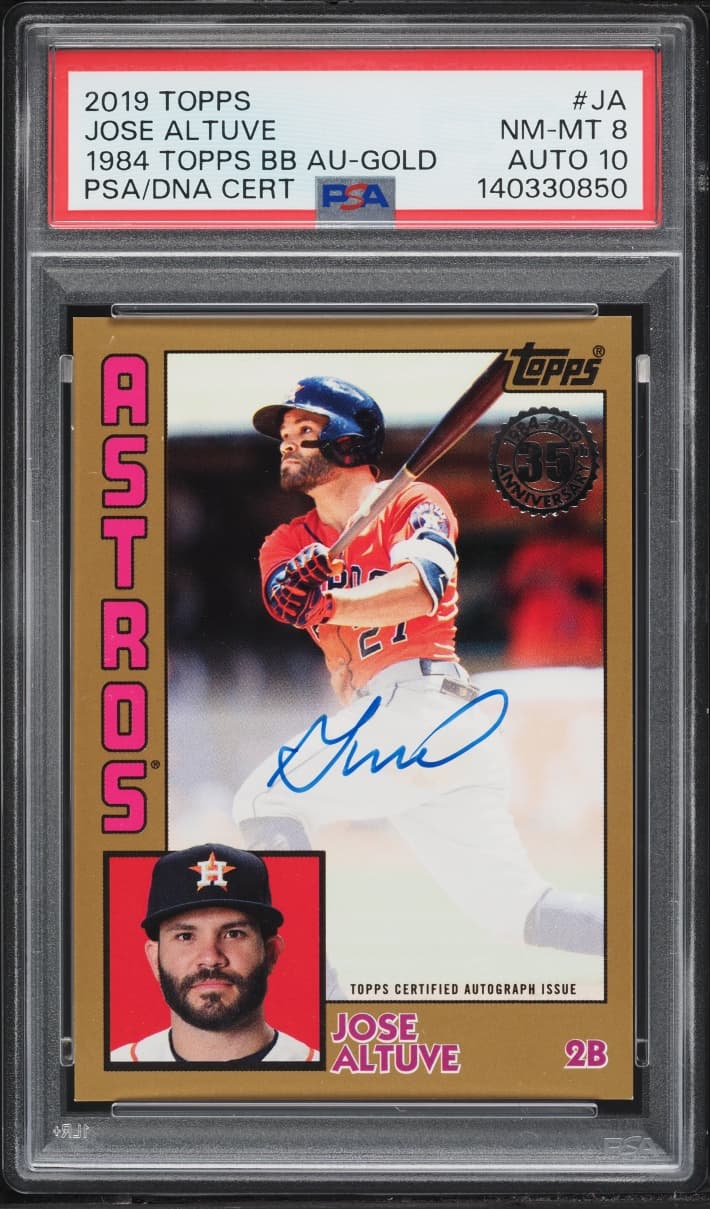 Topps '84 Gold Jose Altuve AUTO DNA 10 /50 #84A-JA