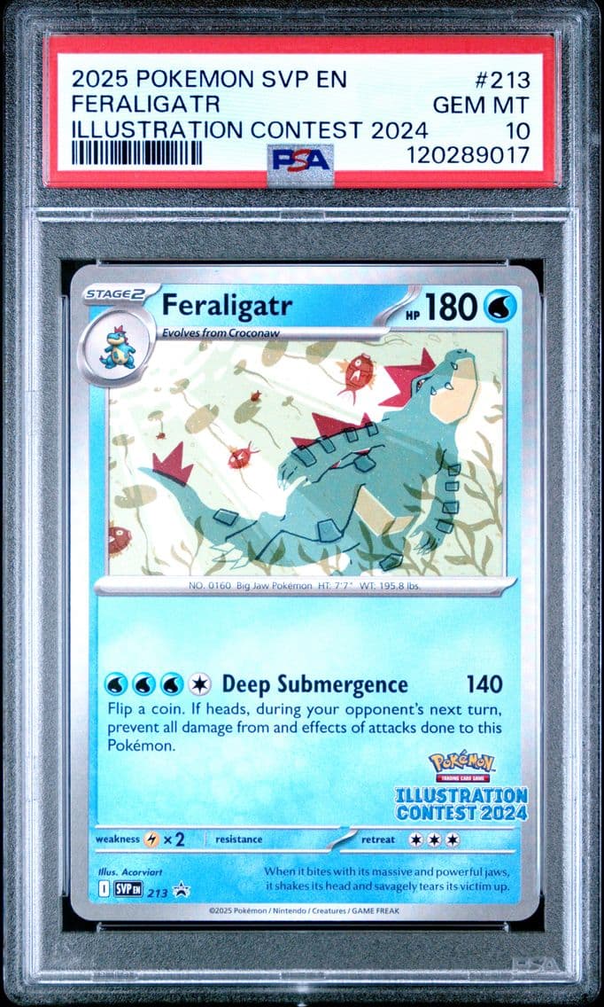 2025 #213 Feraligatr PSA 10 Svp 