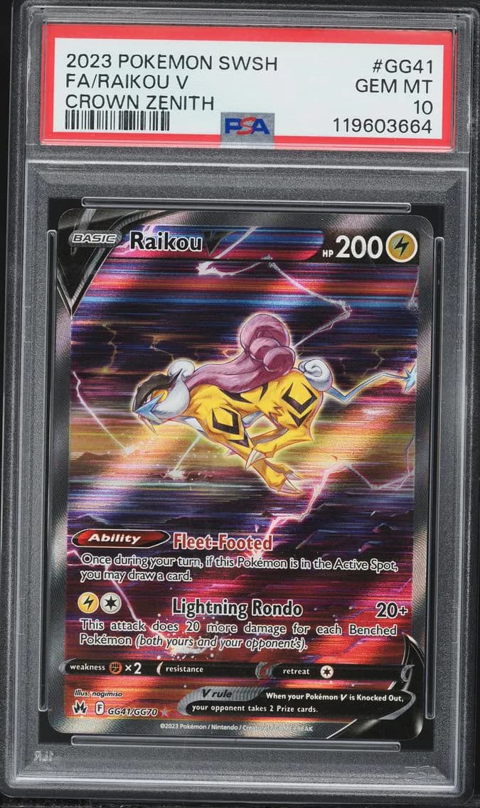 2023 #GG41 Full Art/Raikou V PSA