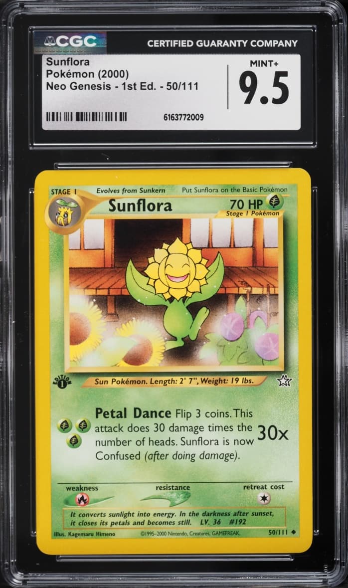 Pokemon Neo Genesis 1st Edition Sunflora #50