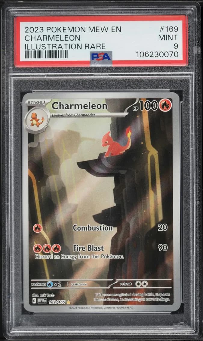 2023 #169 Charmeleon PSA 9 Mew E