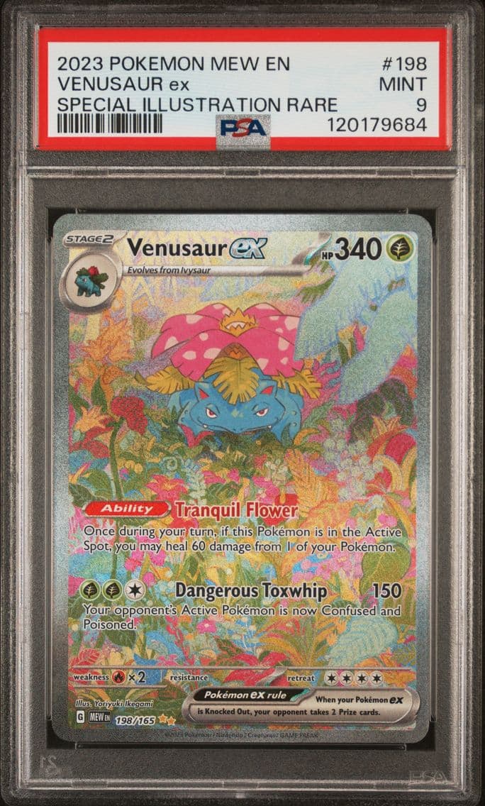 2023 #198 Venusaur EX PSA 9 Mew 