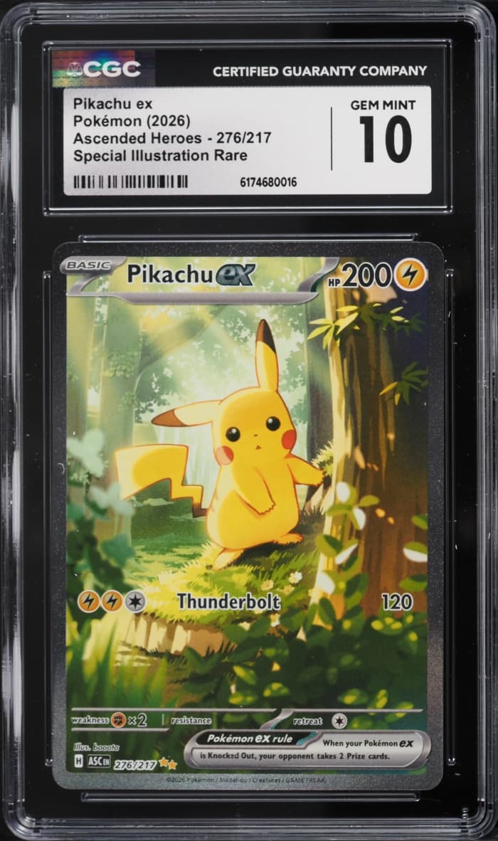 Pokemon Mega Evolution Ascended Heroes SIR Pikachu ex #276