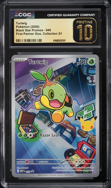 Pokemon Mega Promo First Partner Illustration Full Art Turtwig #40