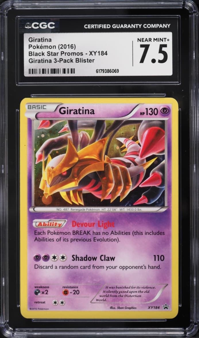 Pokemon XY Black Star Promo 3 Pack Blister Giratina #XY184