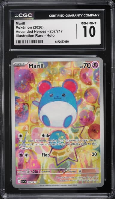 Pokemon Mega Evolution Ascended Heroes IR Marill #232