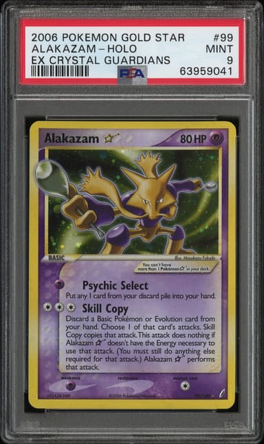 Alakazam-Holo Gold Star