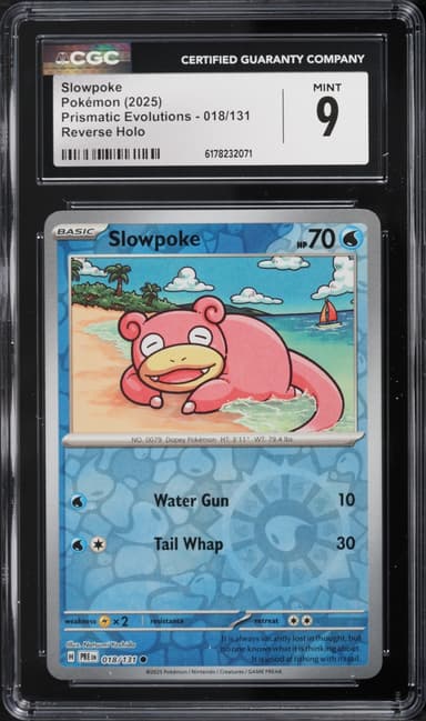 Pokemon Scarlet & Violet Prismatic Evolutions Reverse Holo Slowpoke #18