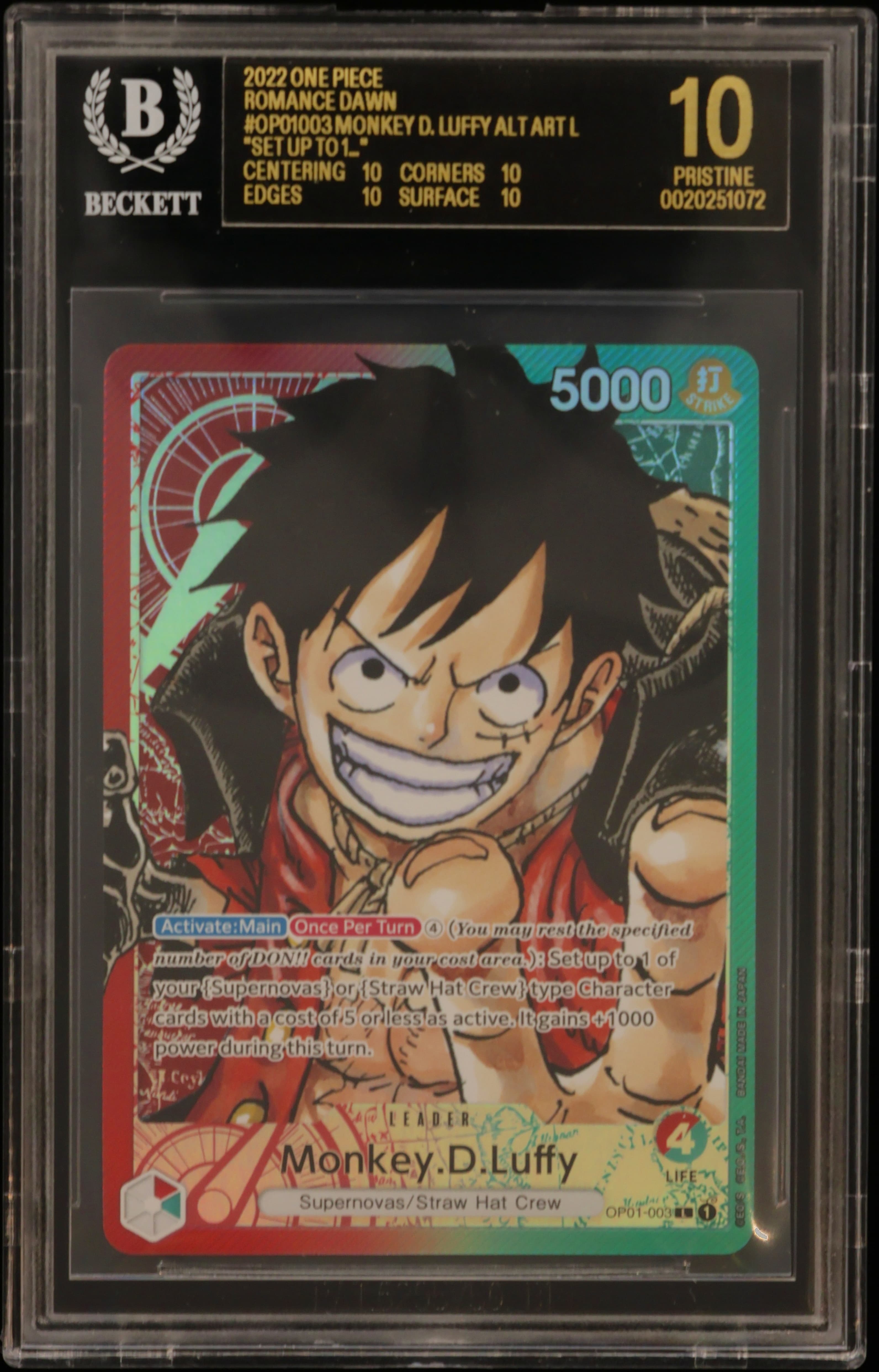 Monkey.D.Luffy ALT ART L COR/("Set up to 1...")