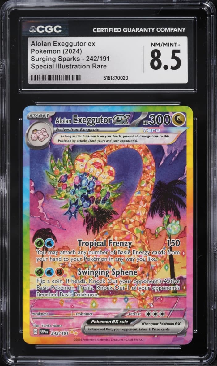 Pokemon Scarlet & Violet Surging Sparks SIR Alolan Exeggutor EX #242