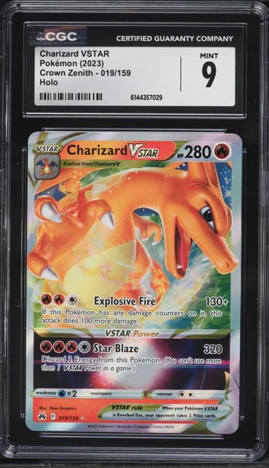 Pokemon Sword & Shield Crown Zenith Holo Charizard VSTAR #19