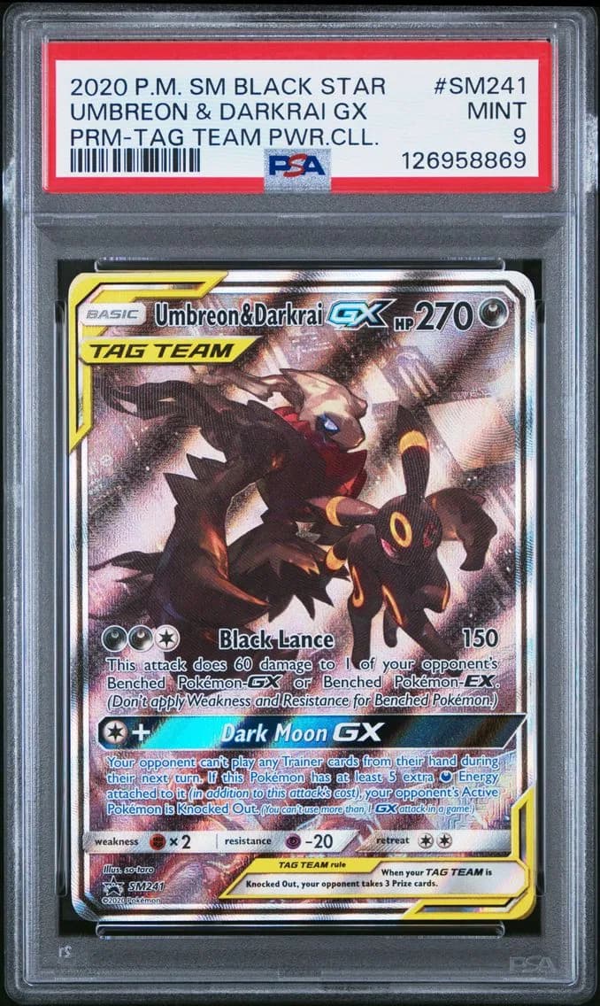 2020 #SM241 Umbreon & Darkrai GX