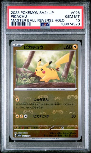 Pikachu Master Ball Reverse Holo