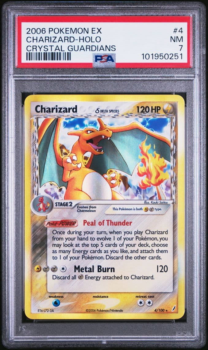 2006 #4 Charizard-Holo PSA 7 EX 