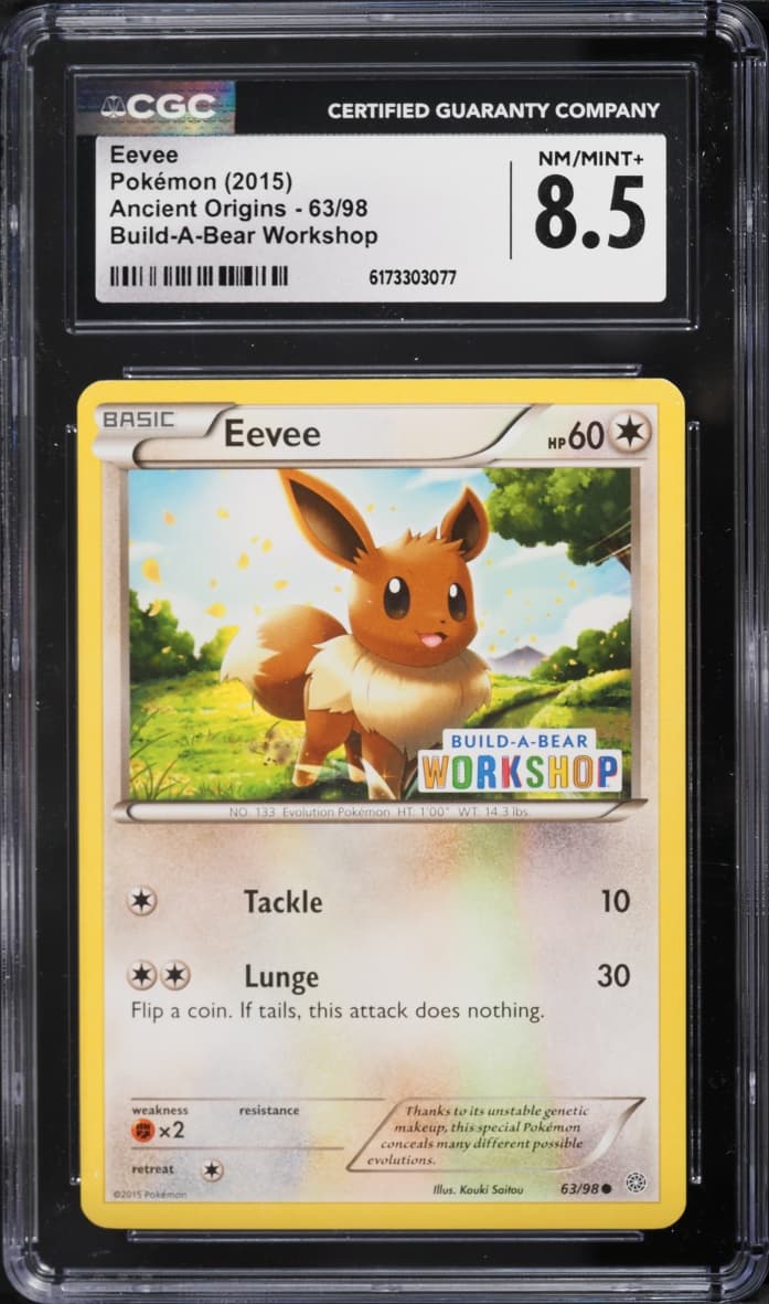 Pokemon XY Ancient Origins Build-A-Bear Workshop Eevee #63