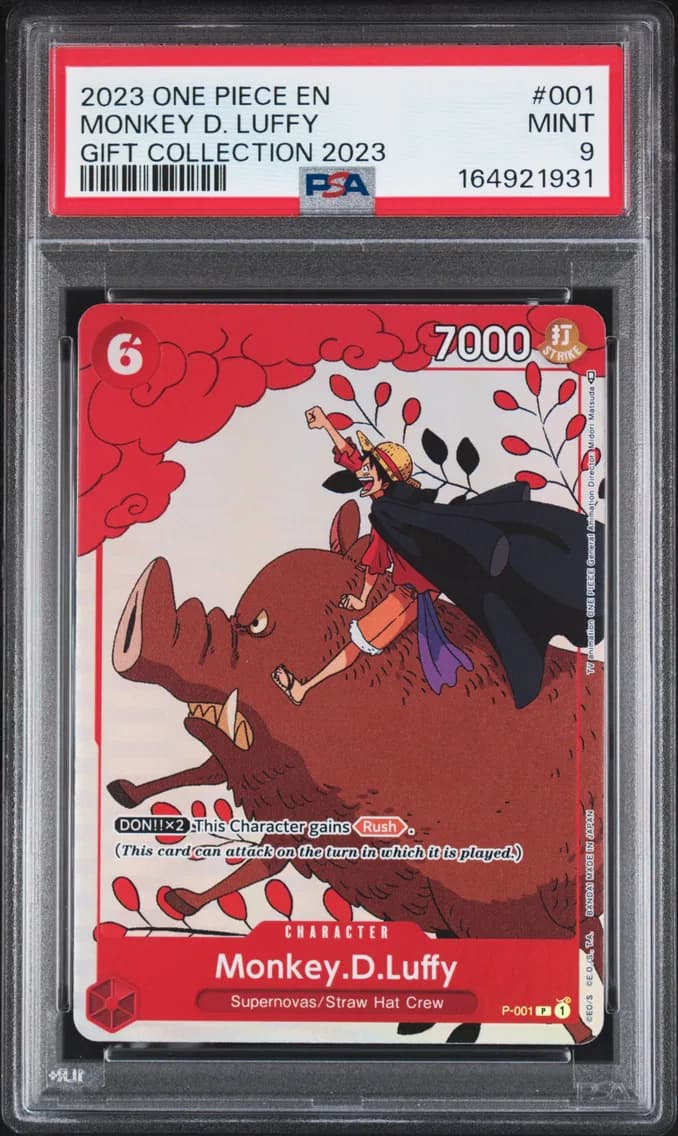 2023 #001 Monkey D. Luffy PSA 9 