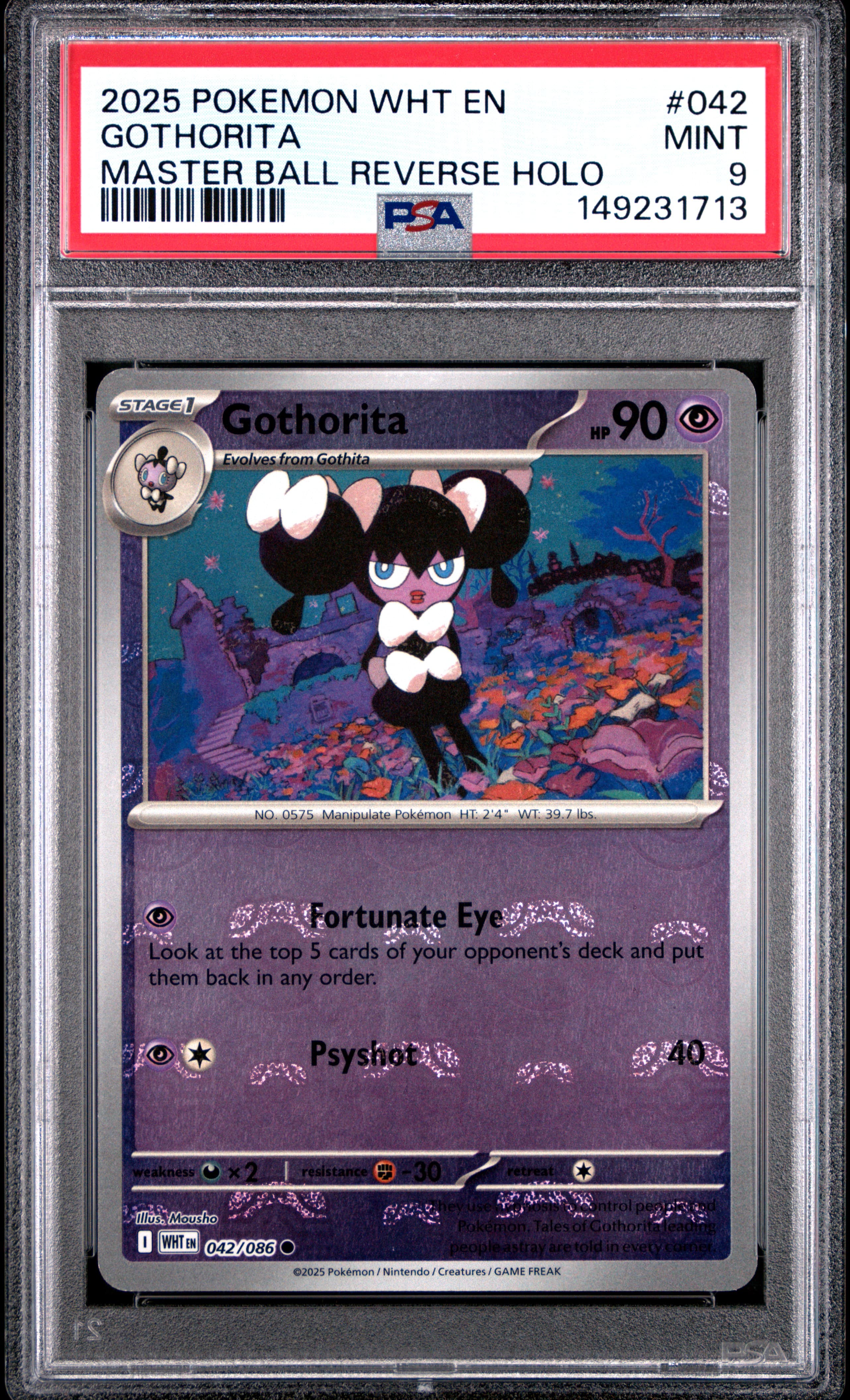 Gothorita Master Ball Reverse Holo