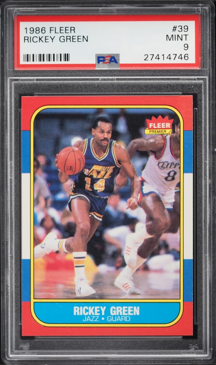 Fleer Basketball Rickey Green #39