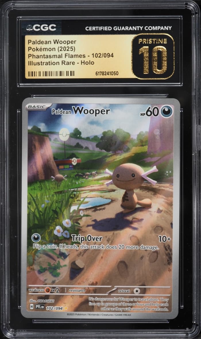 Pokemon Mega Evolution Phantasmal Flames IR Paldean Wooper #102