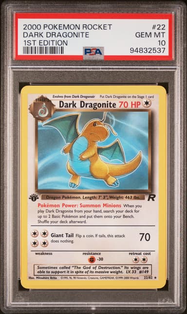 Dark Dragonite 1st Edition