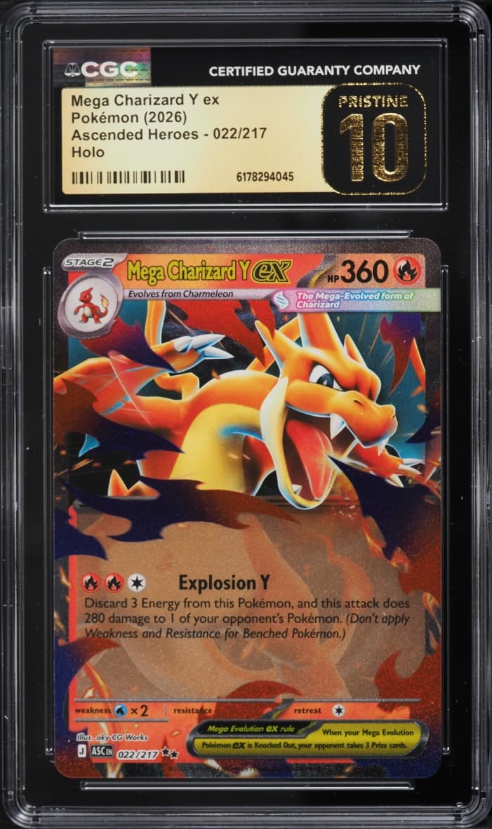 Pokemon Mega Evolution Ascended Heroes Holo Mega Charizard Y Ex #22