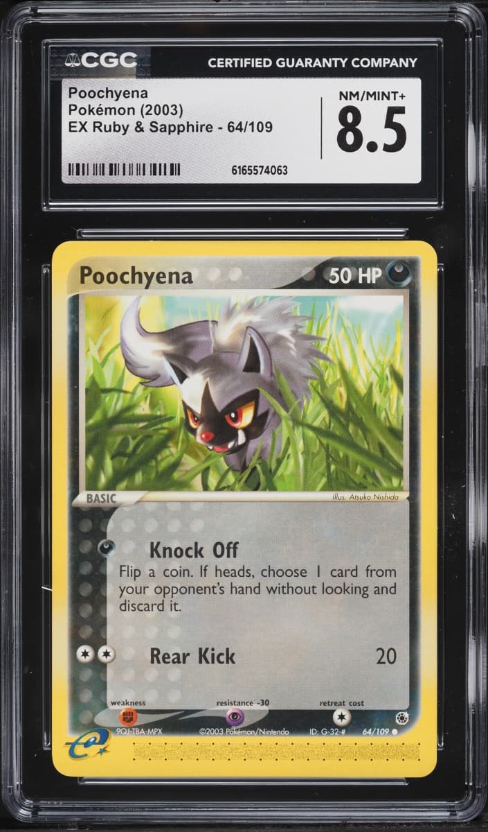 Pokemon EX Ruby & Sapphire Poochyena #64