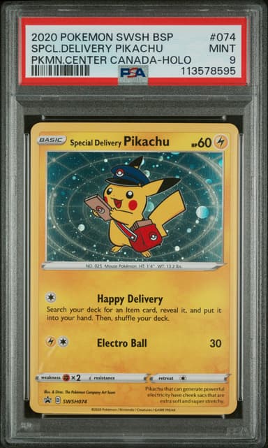 Special Delivery Pikachu-Holo