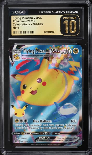 Pokemon Sword & Shield Celebrations Full Art Flying Pikachu VMAX #7