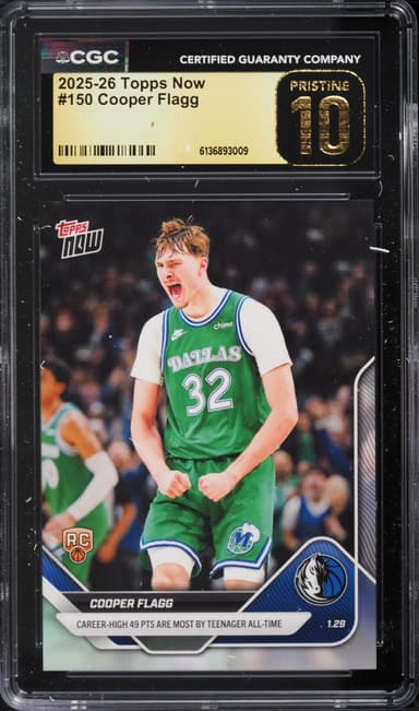 Topps Now Cooper Flagg ROOKIE #150